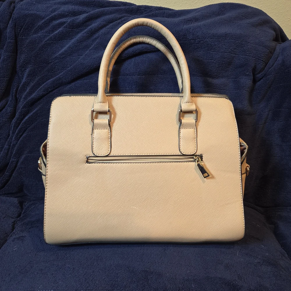 Classic Tan Top-Handle Satchel